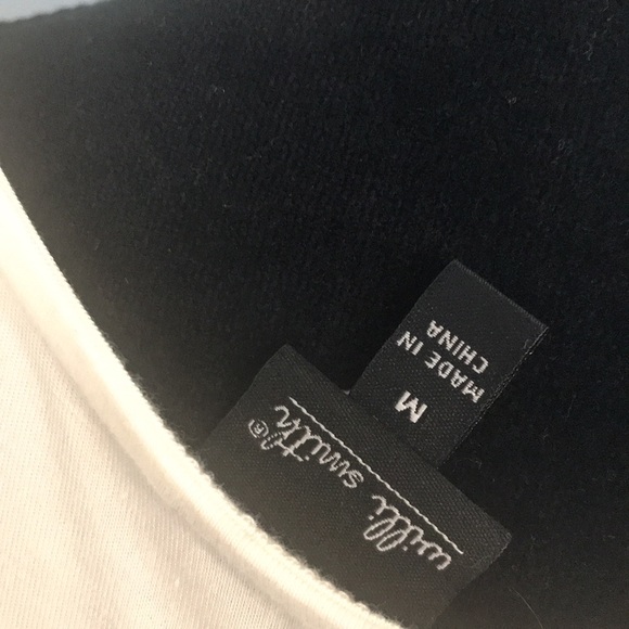 Ivory tank with low shine abstract design beading - Picture 4 of 6